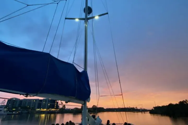 a large ship in a body of water