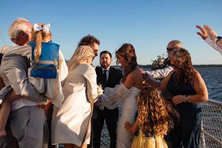 a group of people that are talking to each other