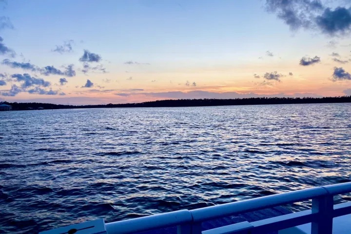 a boat on a body of water